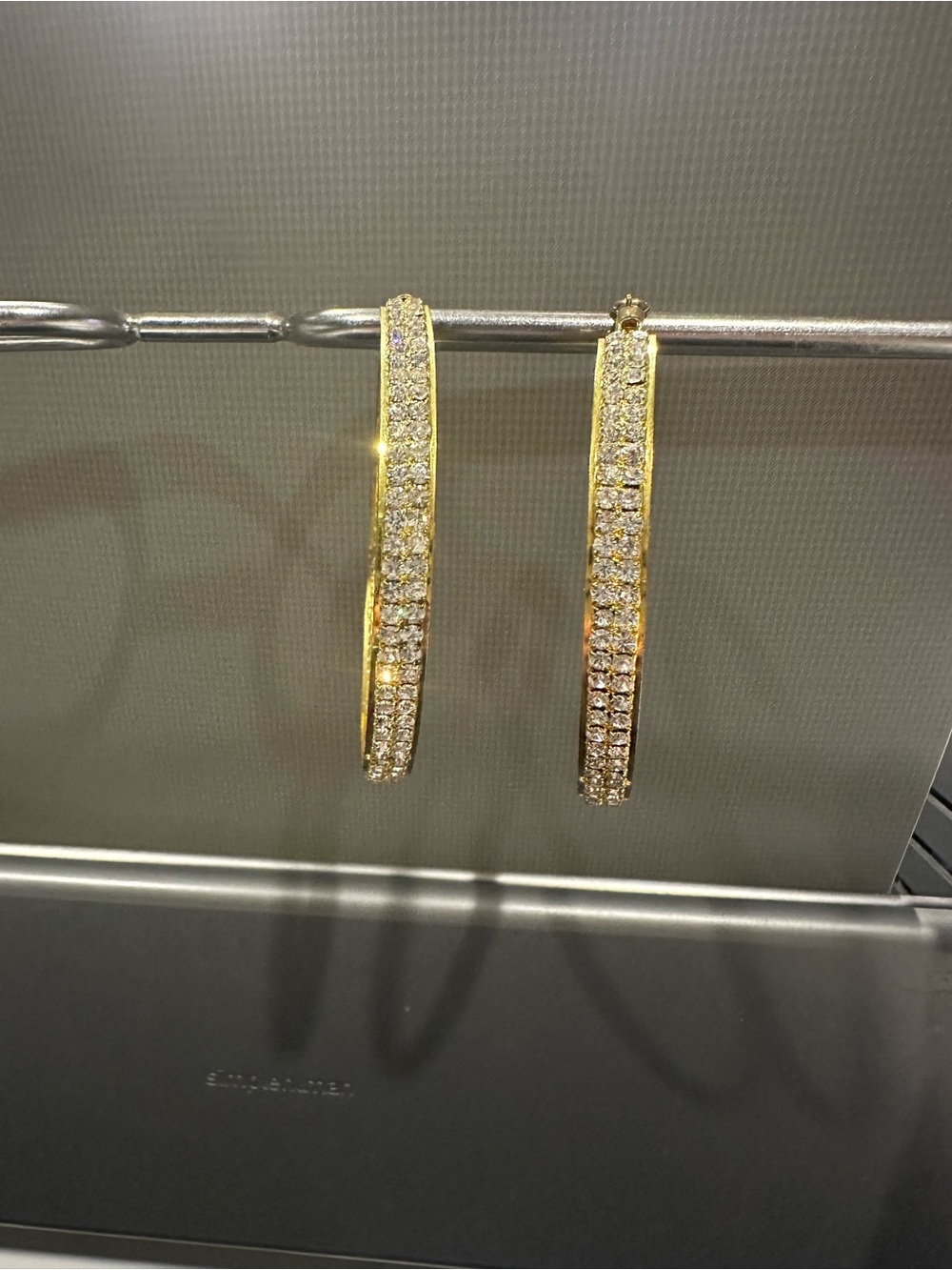 Gold hoop earrings